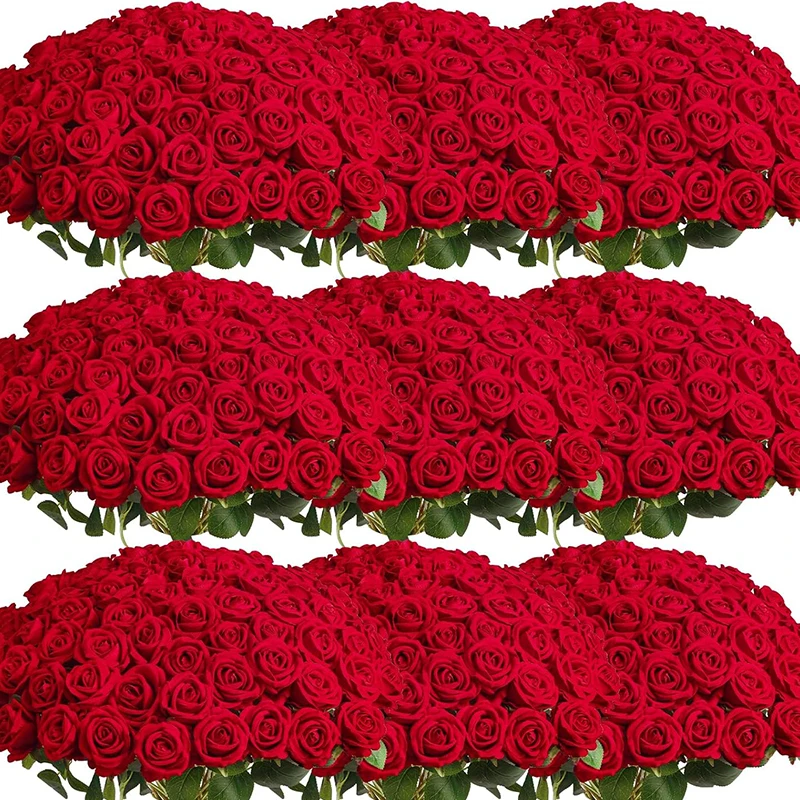Искусственные бархатные розы красные 100 шт
Искусственные бархатные розы красные 100 шт