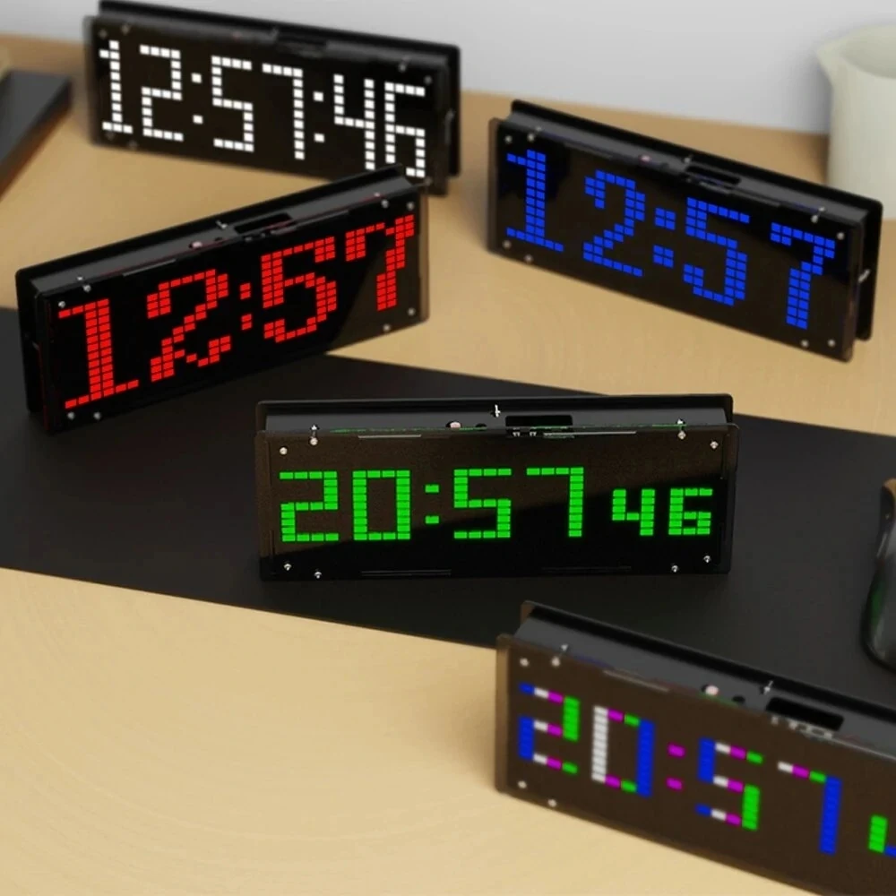 LED Music Spectrum Display Kit 16x32 Rhythm Lights Clock Temperature 8 Kinds Spectrum Mode SMD Soldered Project with shell
LED Music Spectrum Display Kit 16x32 Rhythm Lights Clock Temperature 8 Kinds Spectrum Mode SMD Soldered Project with shell