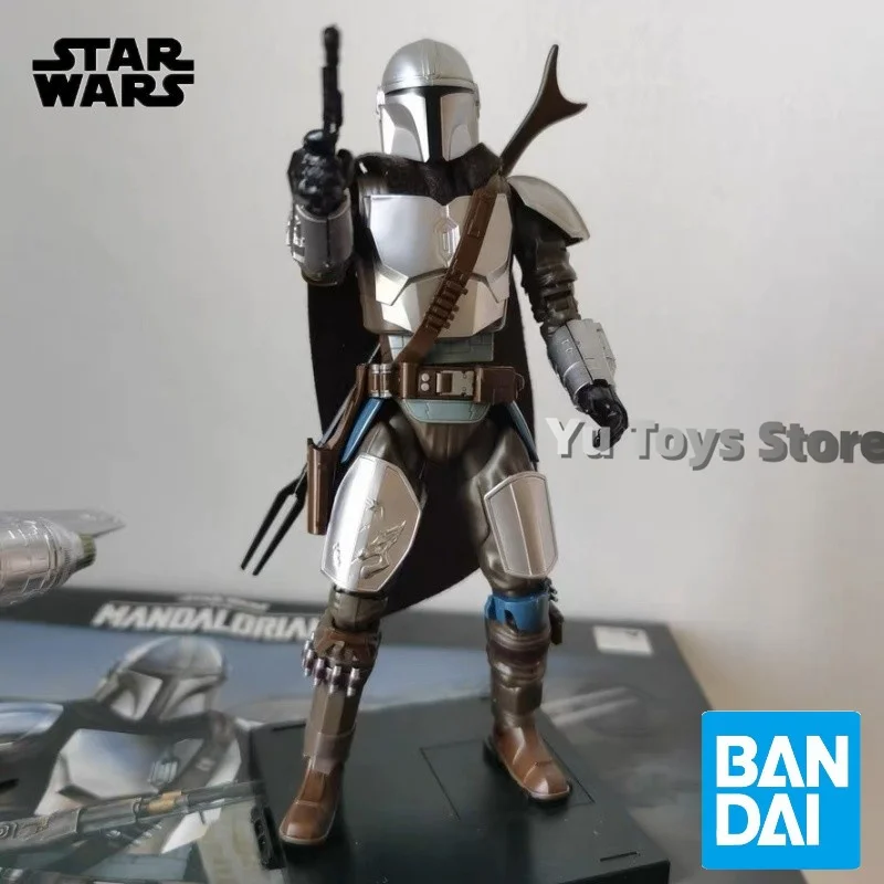 

Bandai Original Star Wars Model Kit Anime Figure 1/12 The Mandalorian Beskar Armor Action Figure Model Toys Model Gifts For Kids