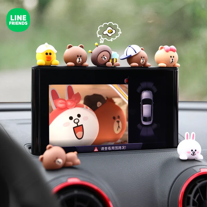 Line Friends Brown Bear Kawaii Cartoon Girls Car Ornaments Center Console Anime Figure Cony Sally Doll Decor Model Toys Gifts
Line Friends Brown Bear Kawaii Cartoon Girls Car Ornaments Center Console Anime Figure Cony Sally Doll Decor Model Toys Gifts