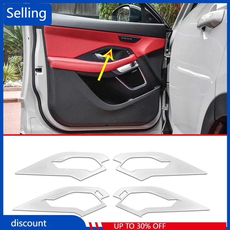 For Jaguar E-Pace E PACE 2018 2019 Car Accessories 4 Pcs ABS Car Interior Door Handle Trim Silver fast ship 
For Jaguar E-Pace E PACE 2018 2019 Car Accessories 4 Pcs ABS Car Interior Door Handle Trim Silver fast ship