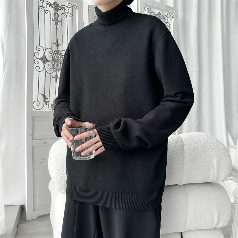 2022 Winter New Men's Turtleneck Sweaters Black Knitted Pullovers Men Casual Couple Sweater Autumn Knitwear Solid Color Simple
2022 Winter New Men's Turtleneck Sweaters Black Knitted Pullovers Men Casual Couple Sweater Autumn Knitwear Solid Color Simple