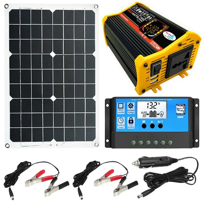 Solar Panel Kit Solar Panel Kit With 6000W Power Inverter Solar Mobile Lithium Battery Pack Car Inverter With Dual USB Car
Solar Panel Kit Solar Panel Kit With 6000W Power Inverter Solar Mobile Lithium Battery Pack Car Inverter With Dual USB Car