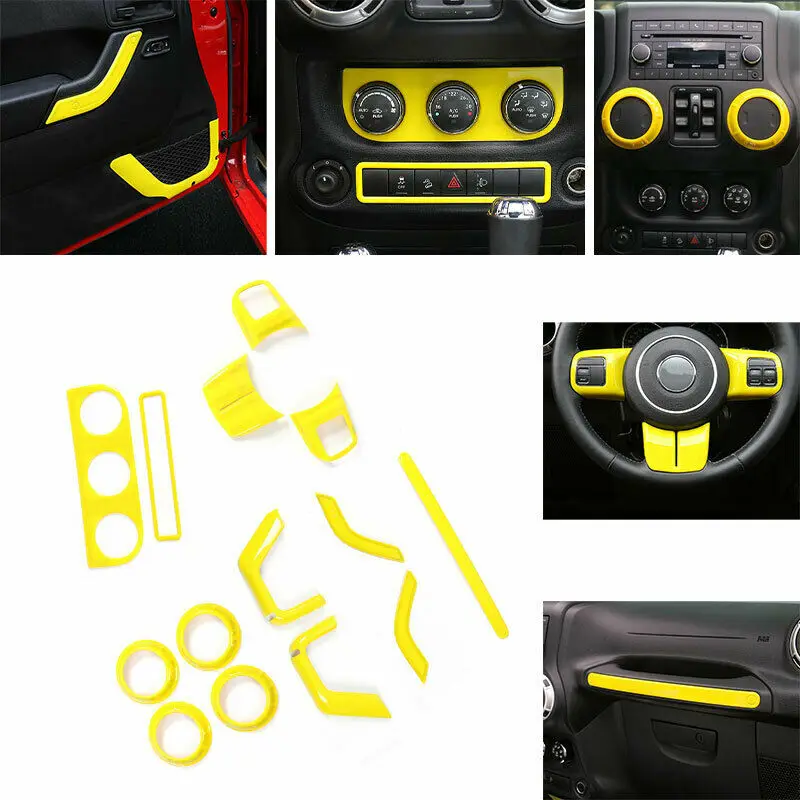 Для Jeep Wrangler JK 2DR 2011-2017 желтый Автомобильный интерьер украшение полный комплект крышки
Для Jeep Wrangler JK 2DR 2011-2017 желтый Автомобильный интерьер украшение полный комплект крышки