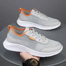 Mens Shoes Knitting Mens Work Shoes Luxury Designer Trainer Moccasins Men No-Leather Casual High Top Sneakers For Men Tennis