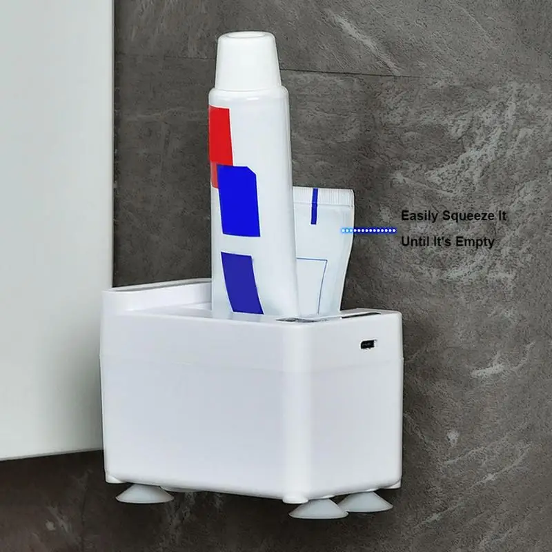 

Automatic Toothpaste Dispenser Toothpaste Squeezer Countertop Auto Tooth Paste Holder With Sensor Toothbrush Holder Bath Tools