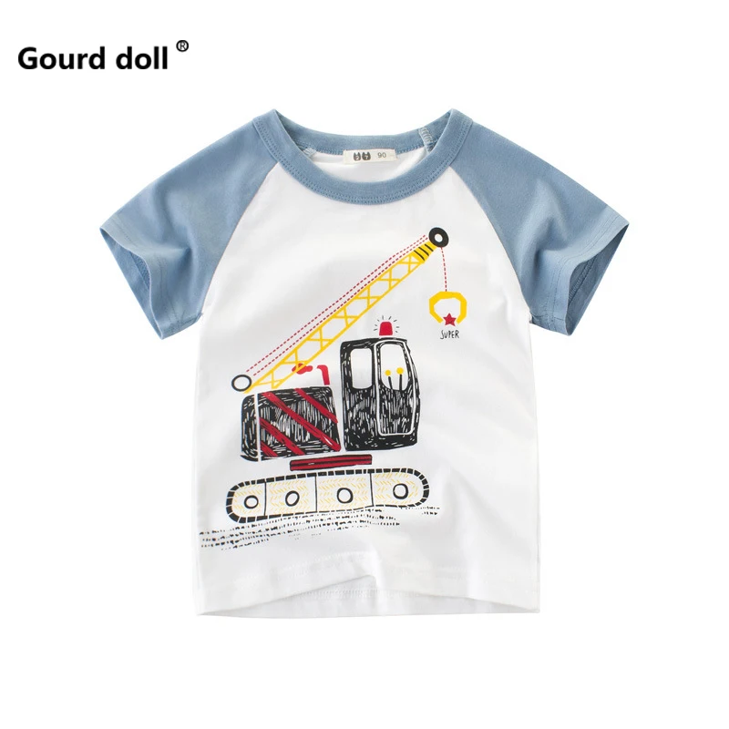 2-10Y Cartoon Print Baby Boys T Shirt for Summer Infant Boy Excavator T-Shirts Short Sleeves Kids Clothes Toddler Cotton Tops
2-10Y Cartoon Print Baby Boys T Shirt for Summer Infant Boy Excavator T-Shirts Short Sleeves Kids Clothes Toddler Cotton Tops