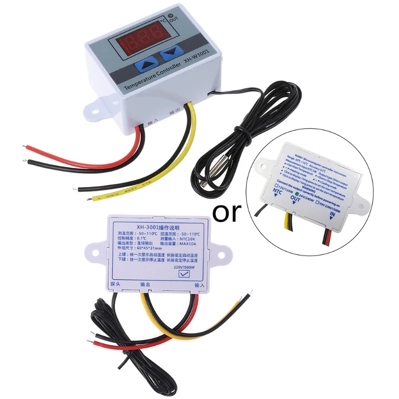 Pet Reptile Thermostat High-precision Temperature Switch Microcomputer Digital Display Hatching Controller 0.1 Degrees
Pet Reptile Thermostat High-precision Temperature Switch Microcomputer Digital Display Hatching Controller 0.1 Degrees