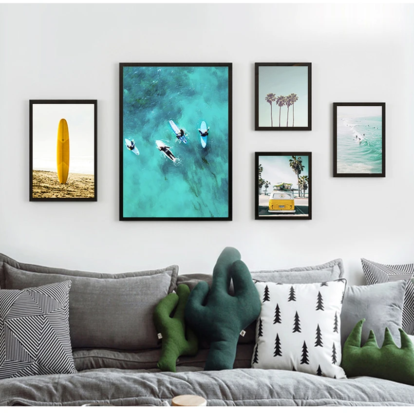 Wall California Print Set Surf Wall Art Canvas Painting Beach Posters Surfboard Prints Coastal Decor Paintings for Living Room
Wall California Print Set Surf Wall Art Canvas Painting Beach Posters Surfboard Prints Coastal Decor Paintings for Living Room