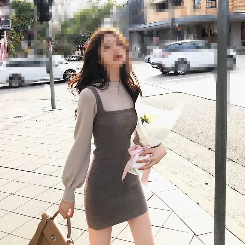 Women Warm Sweater Dress Autumn Winter Elastic Stretch Long Sleeve Elegant A-Line Knitting Dress Female Sexy Slim Knit Dresses
Women Warm Sweater Dress Autumn Winter Elastic Stretch Long Sleeve Elegant A-Line Knitting Dress Female Sexy Slim Knit Dresses