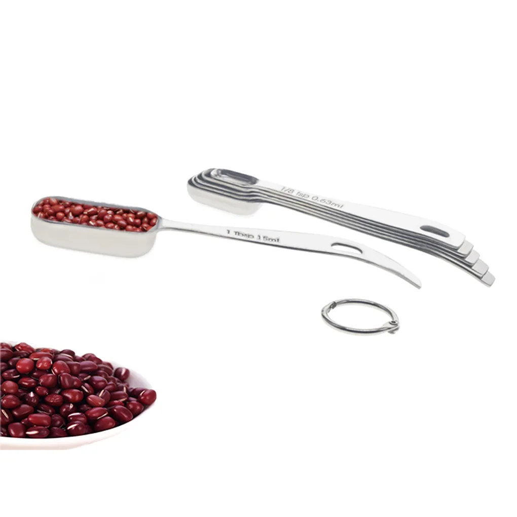 6pcs Measuring Spoons Stainless Steel Baking Sugar Coffee Scoop Dry Liquid Ingredients Cooking Measuring Tool
6pcs Measuring Spoons Stainless Steel Baking Sugar Coffee Scoop Dry Liquid Ingredients Cooking Measuring Tool