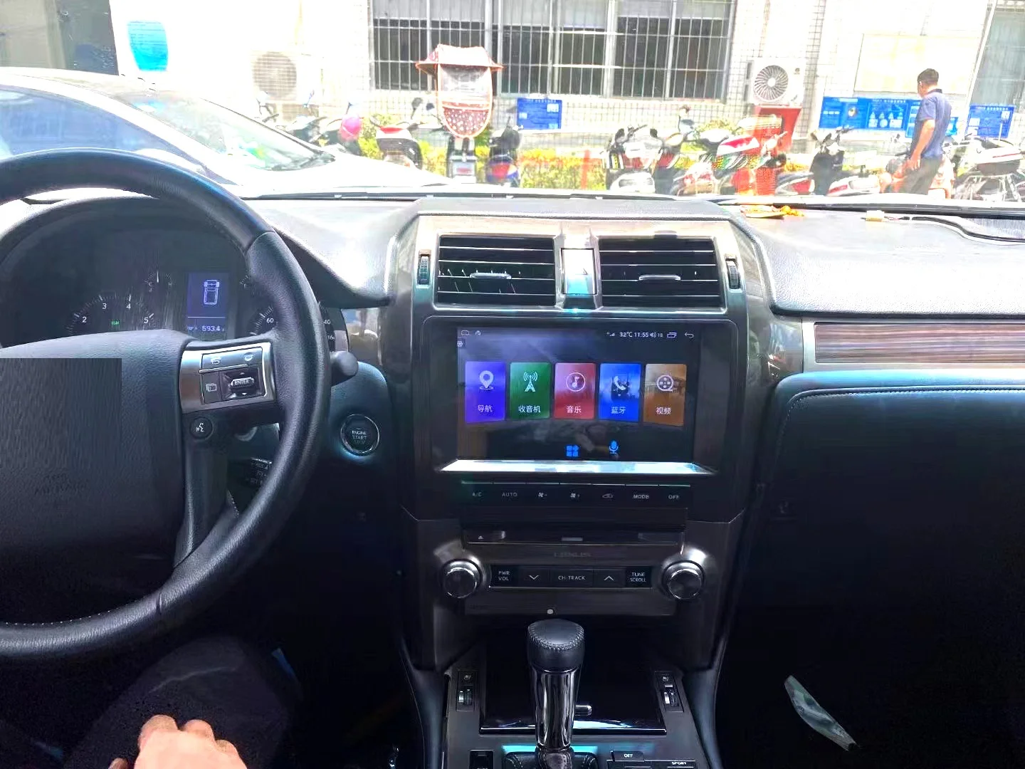 Для Lexus GX GX400 GX460 2010-2017 Android 13 Tesla Style Автомобильная аудиосистема GPS-навигация для