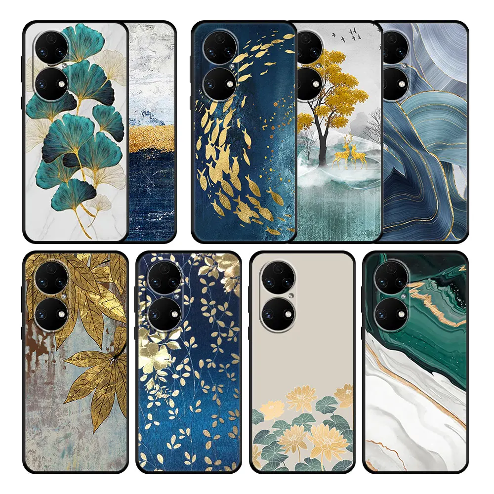 Luxury Black Case for Huawei P30 9 SE P20 Pro P40 Lite P50 Nova 5T 2021 E Y7 2019 P50E Y9 P Smart Z Phone Luxury Gold Foil Art
Luxury Black Case for Huawei P30 9 SE P20 Pro P40 Lite P50 Nova 5T 2021 E Y7 2019 P50E Y9 P Smart Z Phone Luxury Gold Foil Art