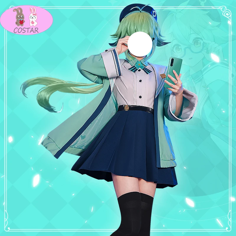Genshin Impact Sucrose Cosplay Costume Halloween Women Hot Game JK School Uniform lovely girls suit
Genshin Impact Sucrose Cosplay Costume Halloween Women Hot Game JK School Uniform lovely girls suit