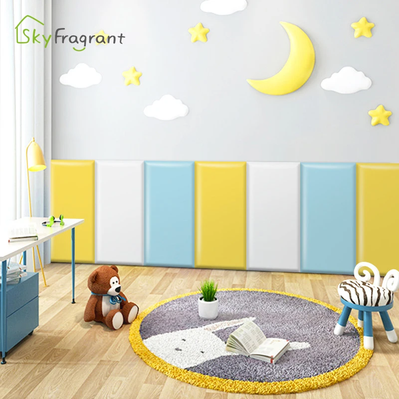 3D Solid Color Self Adhesive Bedroom Soft Wall Stickers For Kids Rooms Anti-collision Wall Decoration Home Wall Skirting Sticker
3D Solid Color Self Adhesive Bedroom Soft Wall Stickers For Kids Rooms Anti-collision Wall Decoration Home Wall Skirting Sticker
