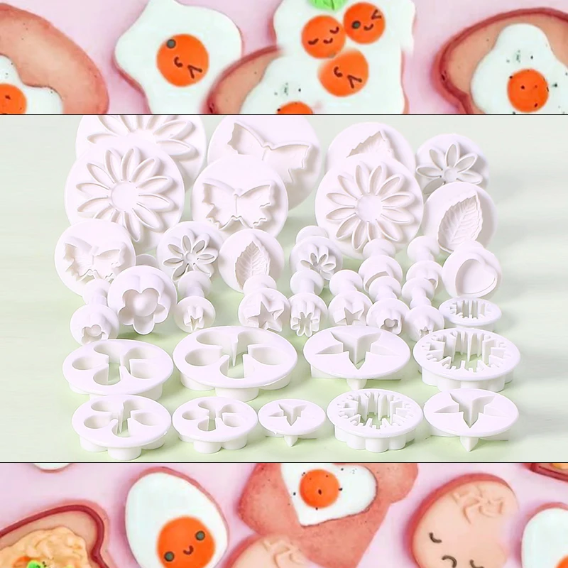 33Pcs Baking Plastic Spring Pressing Mold Cake Decoration Embossing Shape Fondant Molds Baking Supplies Accessories 
33Pcs Baking Plastic Spring Pressing Mold Cake Decoration Embossing Shape Fondant Molds Baking Supplies Accessories