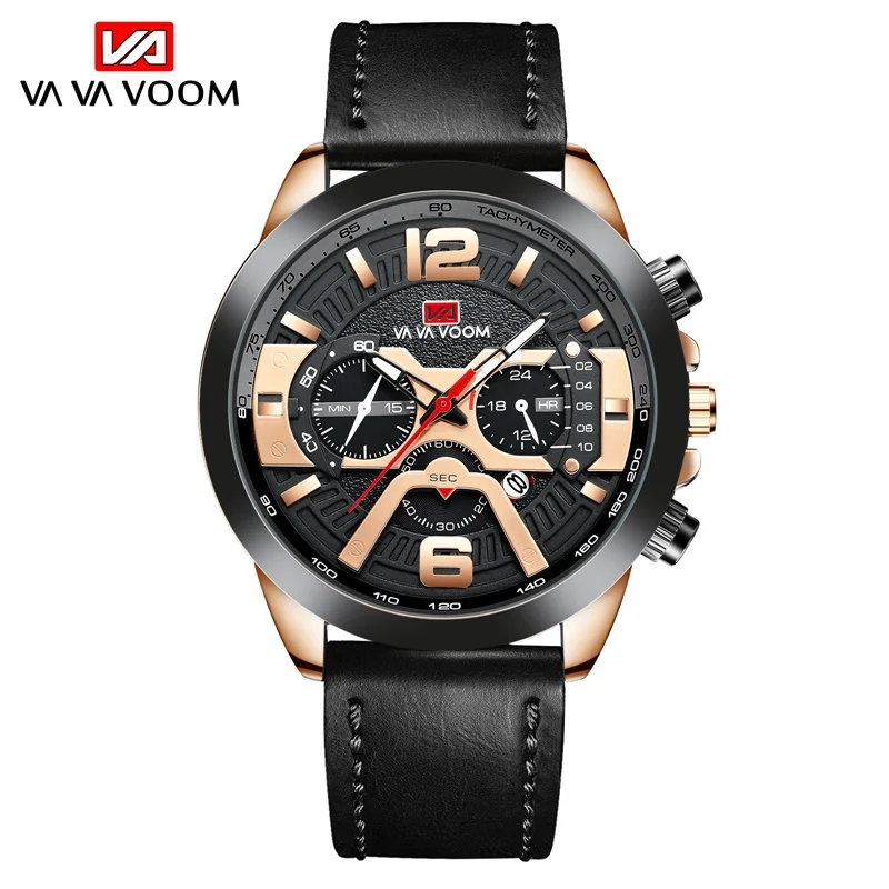 VAVA VOOM Luxury Business Sport Quartz Watch Brand Men Watches Calendar Watch Automatic Stainless Steel 30M Waterproof Watch Men
VAVA VOOM Luxury Business Sport Quartz Watch Brand Men Watches Calendar Watch Automatic Stainless Steel 30M Waterproof Watch Men
