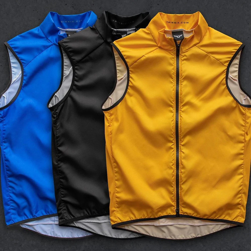 Best Sell TWIN SIX Windproof Cycling Vest Men Sleeveless Lightweight Bike Clothing Outdoor Breathable Bicycle Jersey Gilet Ropa
Best Sell TWIN SIX Windproof Cycling Vest Men Sleeveless Lightweight Bike Clothing Outdoor Breathable Bicycle Jersey Gilet Ropa
