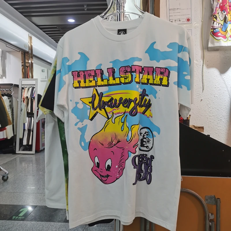 2023 Summer Hellstar Rapper T Shirts Graffiti Print Men Women Short Sleeve Loose T-shirt
2023 Summer Hellstar Rapper T Shirts Graffiti Print Men Women Short Sleeve Loose T-shirt