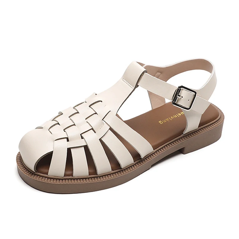 Women Sandals Summer 2022 Retro Plus Size Breathable Elegant Flats Sandals Beach Footwear Fashion Low Heel Shoes For Women
Women Sandals Summer 2022 Retro Plus Size Breathable Elegant Flats Sandals Beach Footwear Fashion Low Heel Shoes For Women
