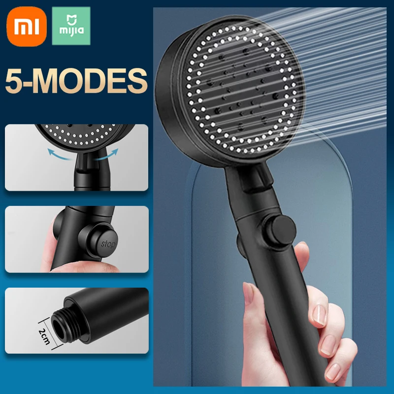 Лейка для душа XIAOMI MIJIA, насадка для душа, 5 режимов, регулируемая, высокое давление, ручной распылитель, аксессуары для ванной комнаты 
Лейка для душа XIAOMI MIJIA, насадка для душа, 5 режимов, регулируемая, высокое давление, ручной распылитель, аксессуары для ванной комнаты