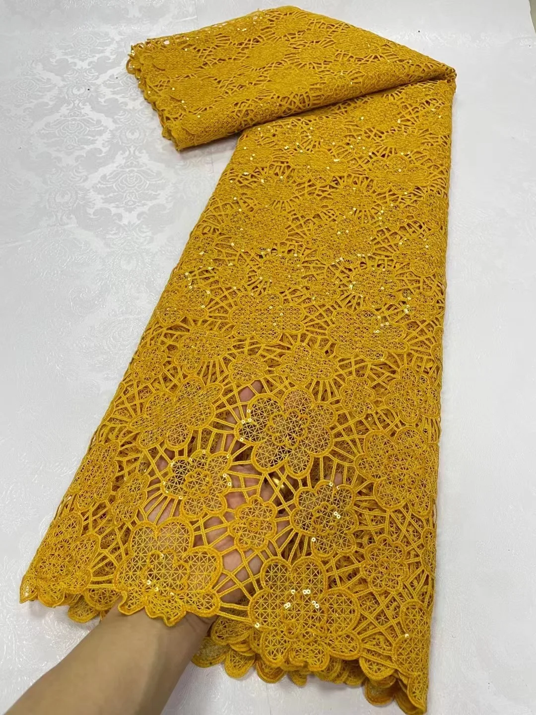 Latest White Guipure Lace High Quality African Eembroidery Cord Lace With Beautiful Stones Fabric for Party Dress
Latest White Guipure Lace High Quality African Eembroidery Cord Lace With Beautiful Stones Fabric for Party Dress