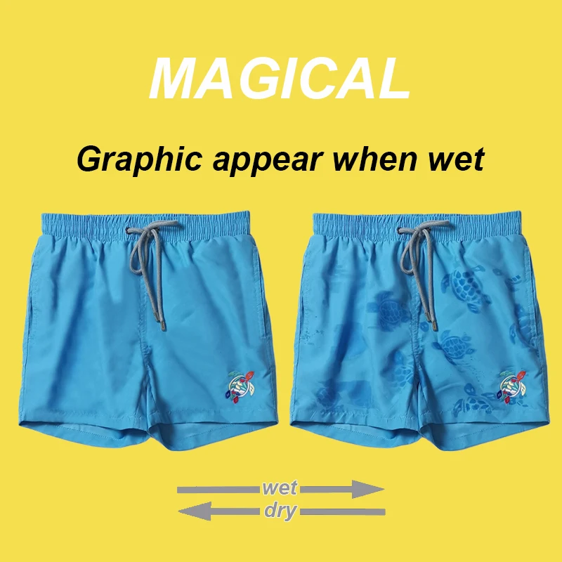 2021 Men's Classic Magical Water-Reactive Swimwear New Graphic Board Shorts Fashion Color Change Beach Pants Bermudas
2021 Men's Classic Magical Water-Reactive Swimwear New Graphic Board Shorts Fashion Color Change Beach Pants Bermudas