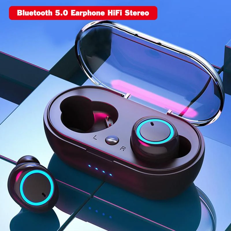 TWS Wireless Earphones 5.0 Bluetooth Earbuds HiFi Stereo Bluetooth Headset Gamer Sport Audiophile Headphones with Charging Box
TWS Wireless Earphones 5.0 Bluetooth Earbuds HiFi Stereo Bluetooth Headset Gamer Sport Audiophile Headphones with Charging Box