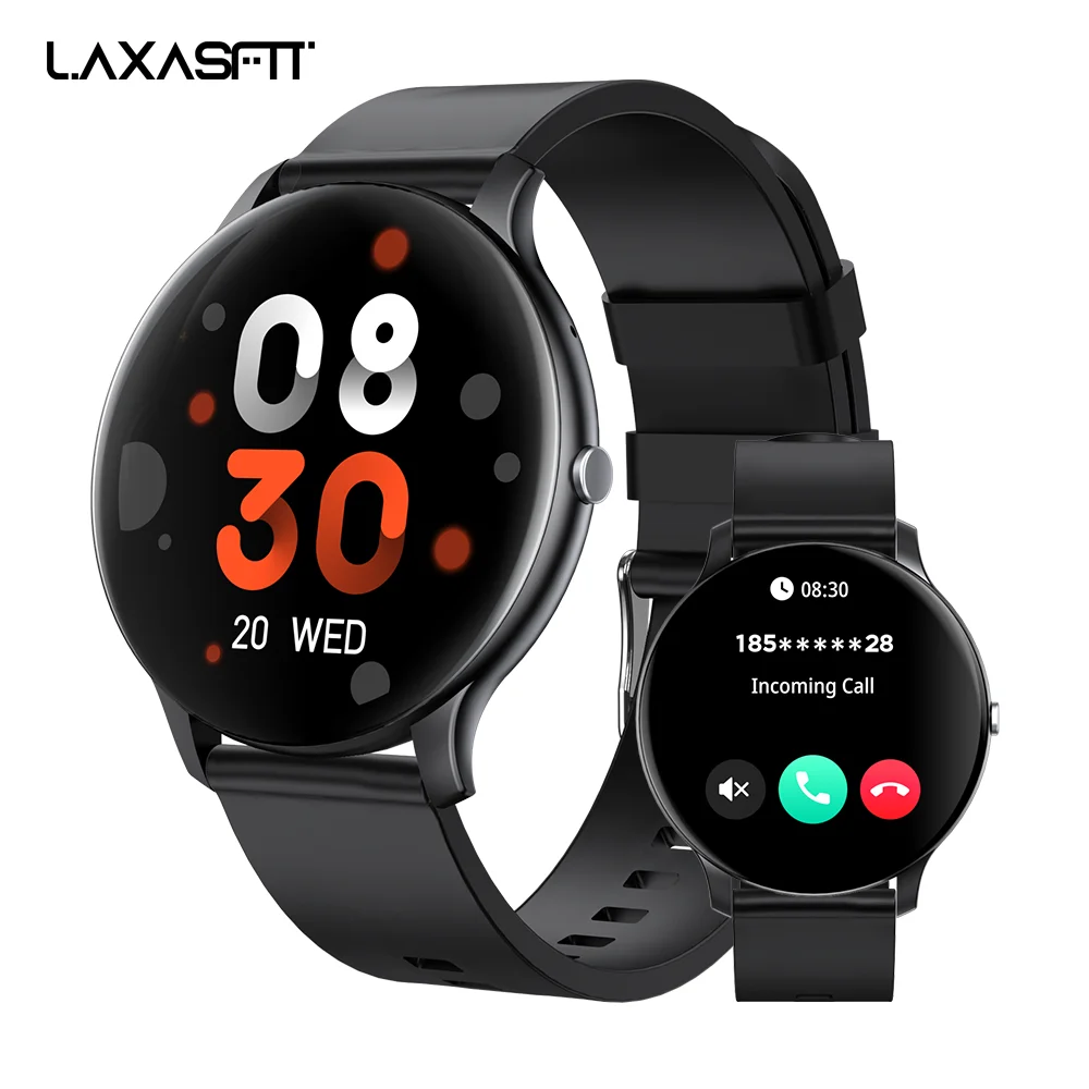LAXASFIT Smart Watch Мужские Bluetooth Talk 24 часа монитор сердечного ритма Женщины Спорт и