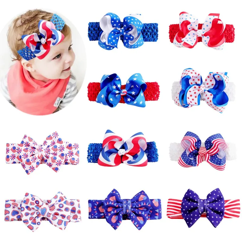 Cotton Hair Bow Headband Hair Hoop Festival July 4th Independence Day Striped Flag Hairband Kids Girls Hair Accessories Headwear
Cotton Hair Bow Headband Hair Hoop Festival July 4th Independence Day Striped Flag Hairband Kids Girls Hair Accessories Headwear