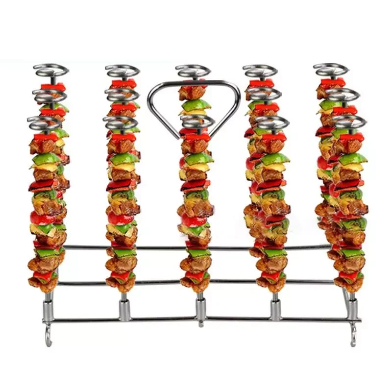 Section Barbecue Skewers Holder Skewers Hanging Stand Rack Stainless Steel Skewer Stand Air Fryer Grill Accessories
Section Barbecue Skewers Holder Skewers Hanging Stand Rack Stainless Steel Skewer Stand Air Fryer Grill Accessories