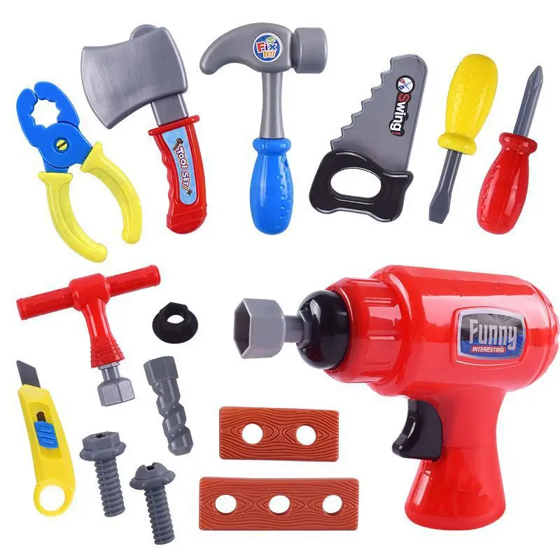 Children's Tool Set Toy Kids Construction Screwdriver Drill Toy Simulation Pretend Play Toy Tools Kit for Toddler Boys Girls
Children's Tool Set Toy Kids Construction Screwdriver Drill Toy Simulation Pretend Play Toy Tools Kit for Toddler Boys Girls