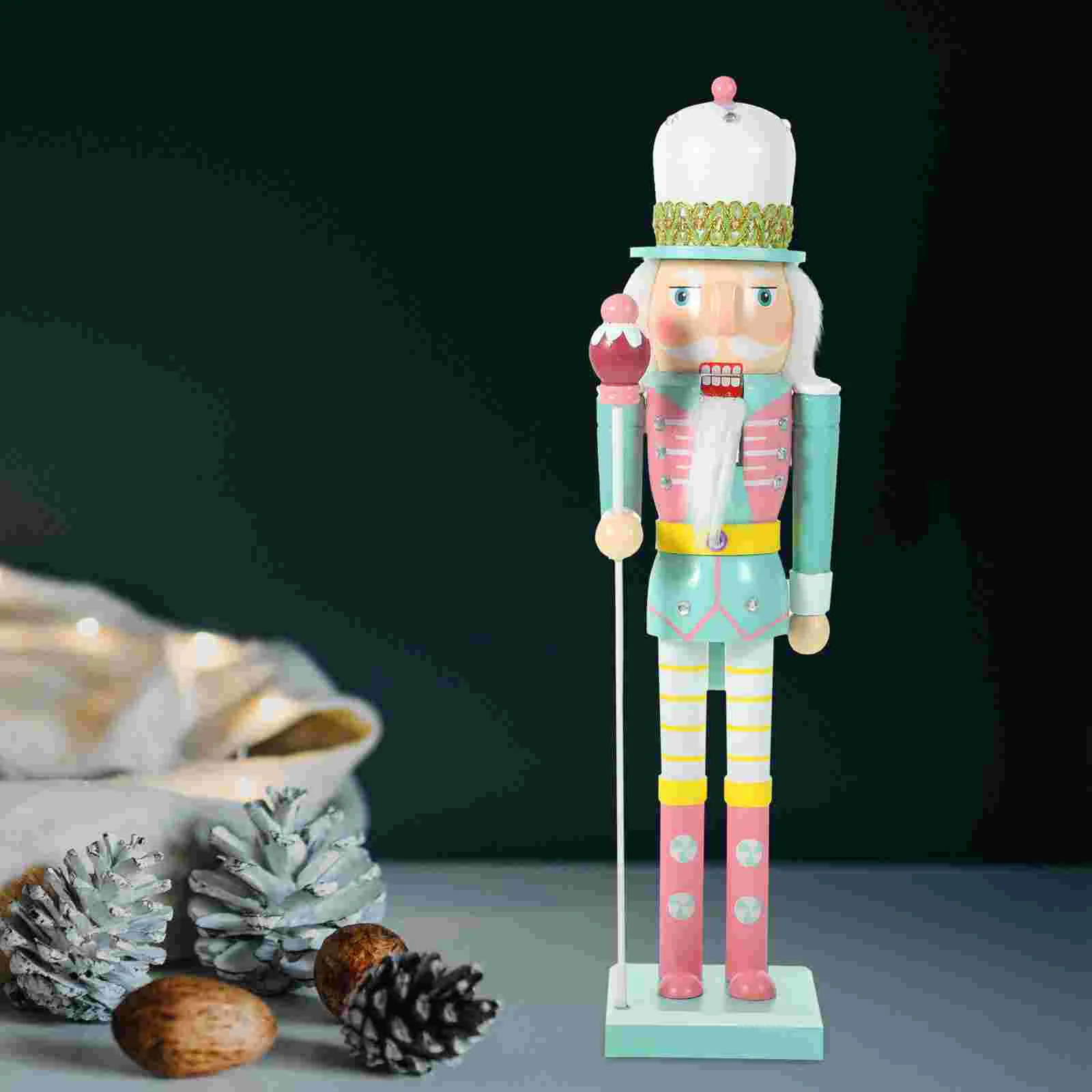 Xmas Nutcracker Puppet Wooden Nutcracker Solider Figurine Christmas Nutcracker Figurine Table Decoration 38x8.5x7.5cm
Xmas Nutcracker Puppet Wooden Nutcracker Solider Figurine Christmas Nutcracker Figurine Table Decoration 38x8.5x7.5cm