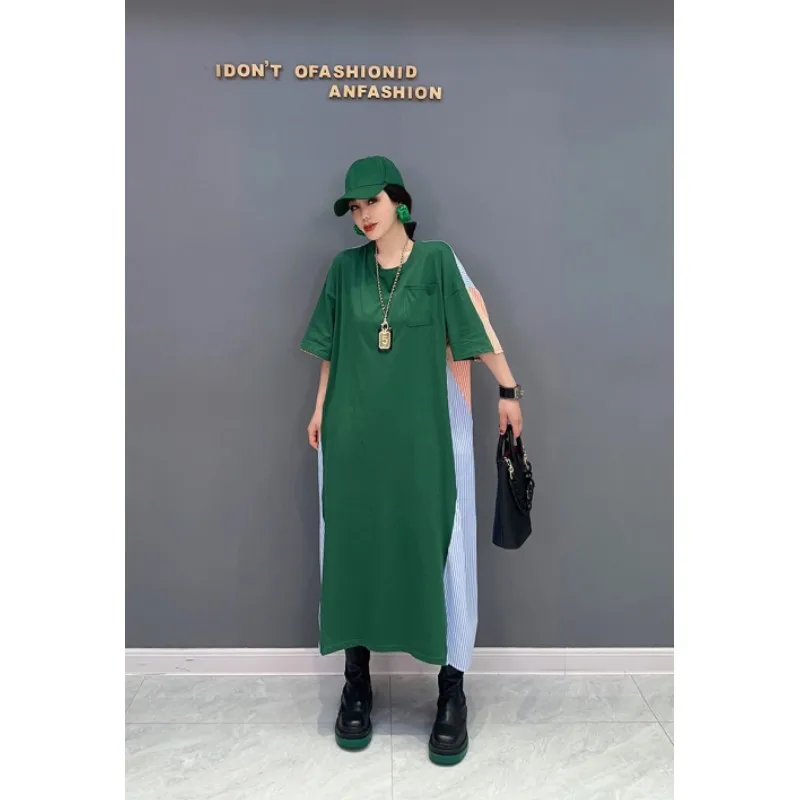 Женское контрастное Повседневное платье с коротким рукавом, весна-осень 2023
Женское контрастное Повседневное платье с коротким рукавом, весна-осень 2023
