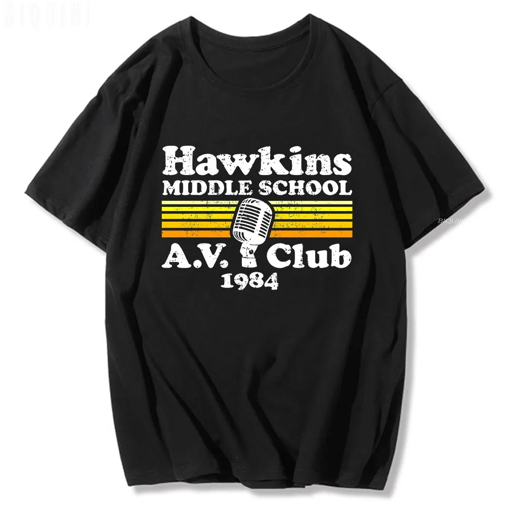Stranger Things T Shirt Gothic Vintage Hawkins Middle School A.V. Club Print T-shirts Streetwear Mens Shirt Unisex Tees Harajuku
Stranger Things T Shirt Gothic Vintage Hawkins Middle School A.V. Club Print T-shirts Streetwear Mens Shirt Unisex Tees Harajuku