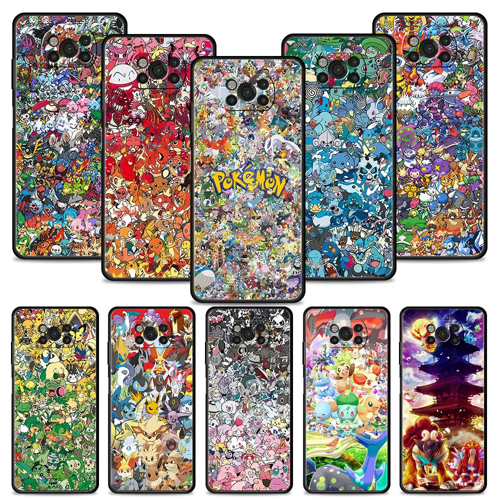 Cover For Xiaomi Poco X4 X3 NFC GT M3 M4 Pro 5G F1 Phone Case MI 11 10T Lite 12 Pro 11T 9T Note 10Lite Funda Pokemon All Team 
Cover For Xiaomi Poco X4 X3 NFC GT M3 M4 Pro 5G F1 Phone Case MI 11 10T Lite 12 Pro 11T 9T Note 10Lite Funda Pokemon All Team