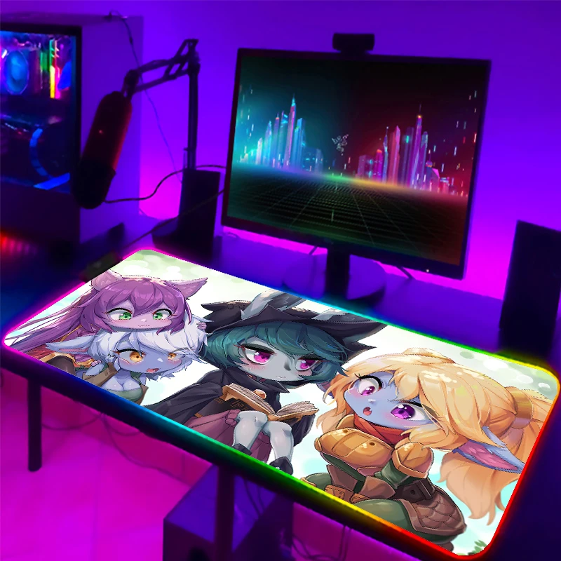 Cute Girl RGB Large Mouse Pad Laptop Desk Pad Rubber 400X900CM Gaming Mouse Pad Anime LOL Gaming Computer Accessories Desk Pad
Cute Girl RGB Large Mouse Pad Laptop Desk Pad Rubber 400X900CM Gaming Mouse Pad Anime LOL Gaming Computer Accessories Desk Pad