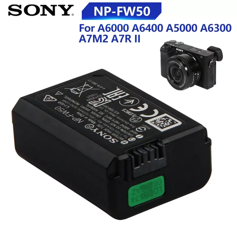 NEW Original Replacement Battery NP-FW50 For A6300 A6000 α6000 A6400 A5000 A7M2 A7R II Genuine Camere Battery 1080mAh
NEW Original Replacement Battery NP-FW50 For A6300 A6000 α6000 A6400 A5000 A7M2 A7R II Genuine Camere Battery 1080mAh
