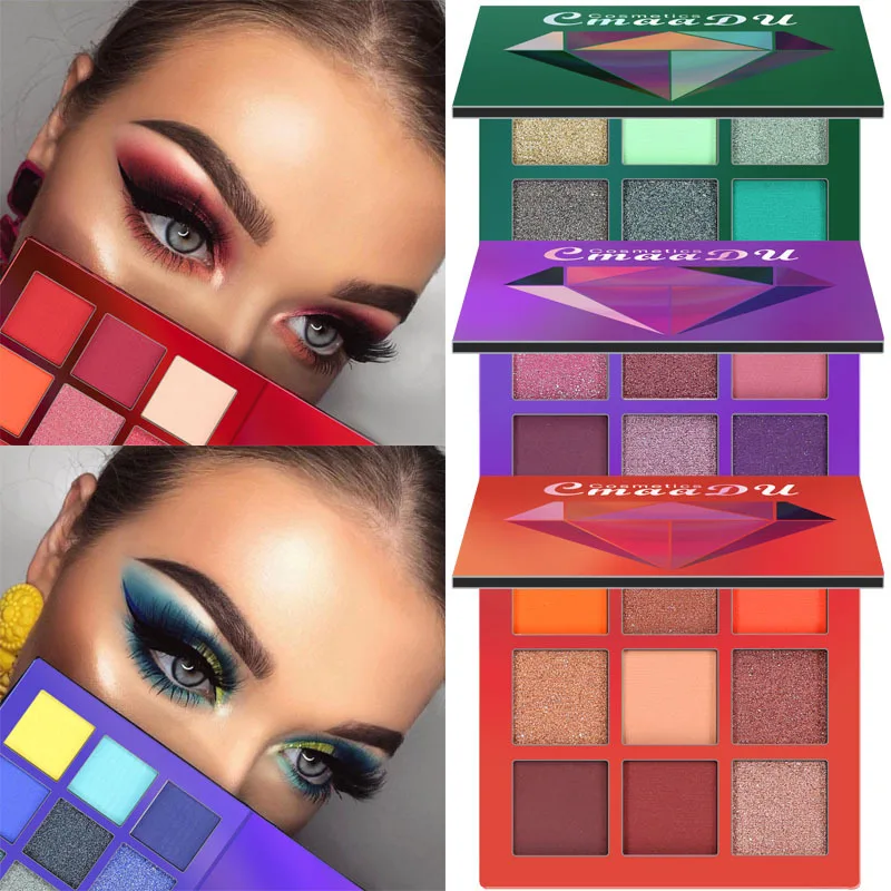 9 Colors Glitter Eyeshadow Diamond Makeup Pallete Matte Eye Shadow Palette Shimmer Shine Powder Pigment Highlight Eye Makeup
9 Colors Glitter Eyeshadow Diamond Makeup Pallete Matte Eye Shadow Palette Shimmer Shine Powder Pigment Highlight Eye Makeup