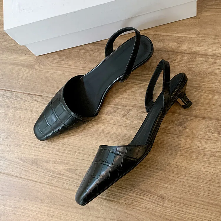 Женские туфли-лодочки с квадратным носком, сандалии на высоком каблуке с ремешком на пятке, элегантные туфли для работы, бежевые, черные кожаные, абрикосового цвета
Женские туфли-лодочки с квадратным носком, сандалии на высоком каблуке с ремешком на пятке, элегантные туфли для работы, бежевые, черные кожаные, абрикосового цвета