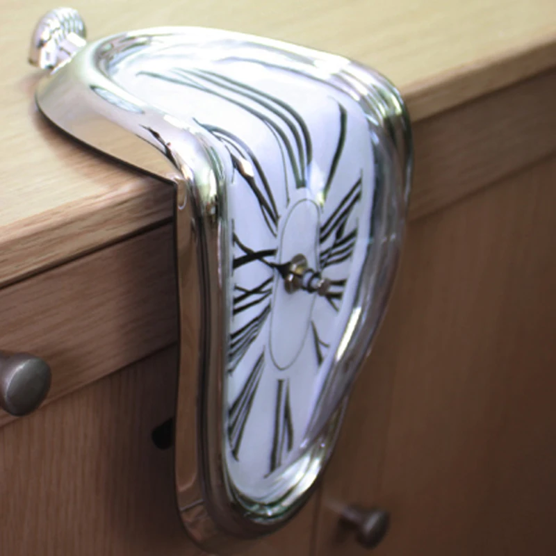 Creative Deformation Wall Clock Surrealism Melting Clock Twisted Table Corner Clock Vintage Roman Numeral Clock Home Decor
Creative Deformation Wall Clock Surrealism Melting Clock Twisted Table Corner Clock Vintage Roman Numeral Clock Home Decor