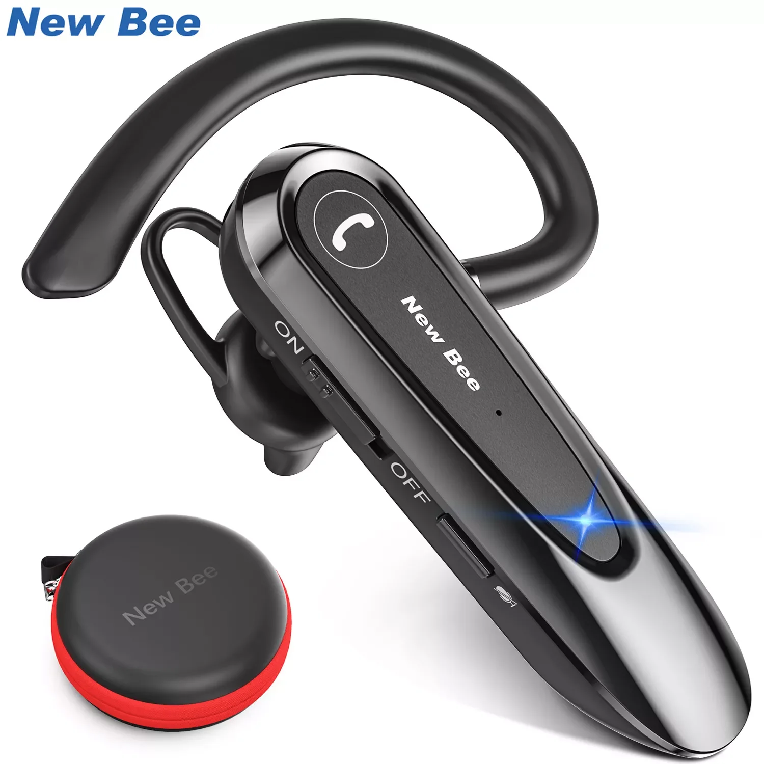 New Bee B45 Bluetooth 5.0 Headset Wireless Earphone Headphones with Dual Mic Earbuds Earpiece CVC8.0 Noise Reduction for Driving
New Bee B45 Bluetooth 5.0 Headset Wireless Earphone Headphones with Dual Mic Earbuds Earpiece CVC8.0 Noise Reduction for Driving