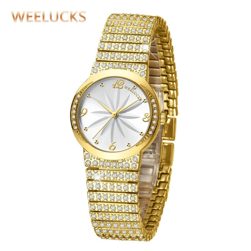 New WEELUCKS K1001 Women's Watch Luxury Quartz Watches Full Diamond Band 3ATM Waterproof Fashion Elegant Sports Watch for Women
New WEELUCKS K1001 Women's Watch Luxury Quartz Watches Full Diamond Band 3ATM Waterproof Fashion Elegant Sports Watch for Women