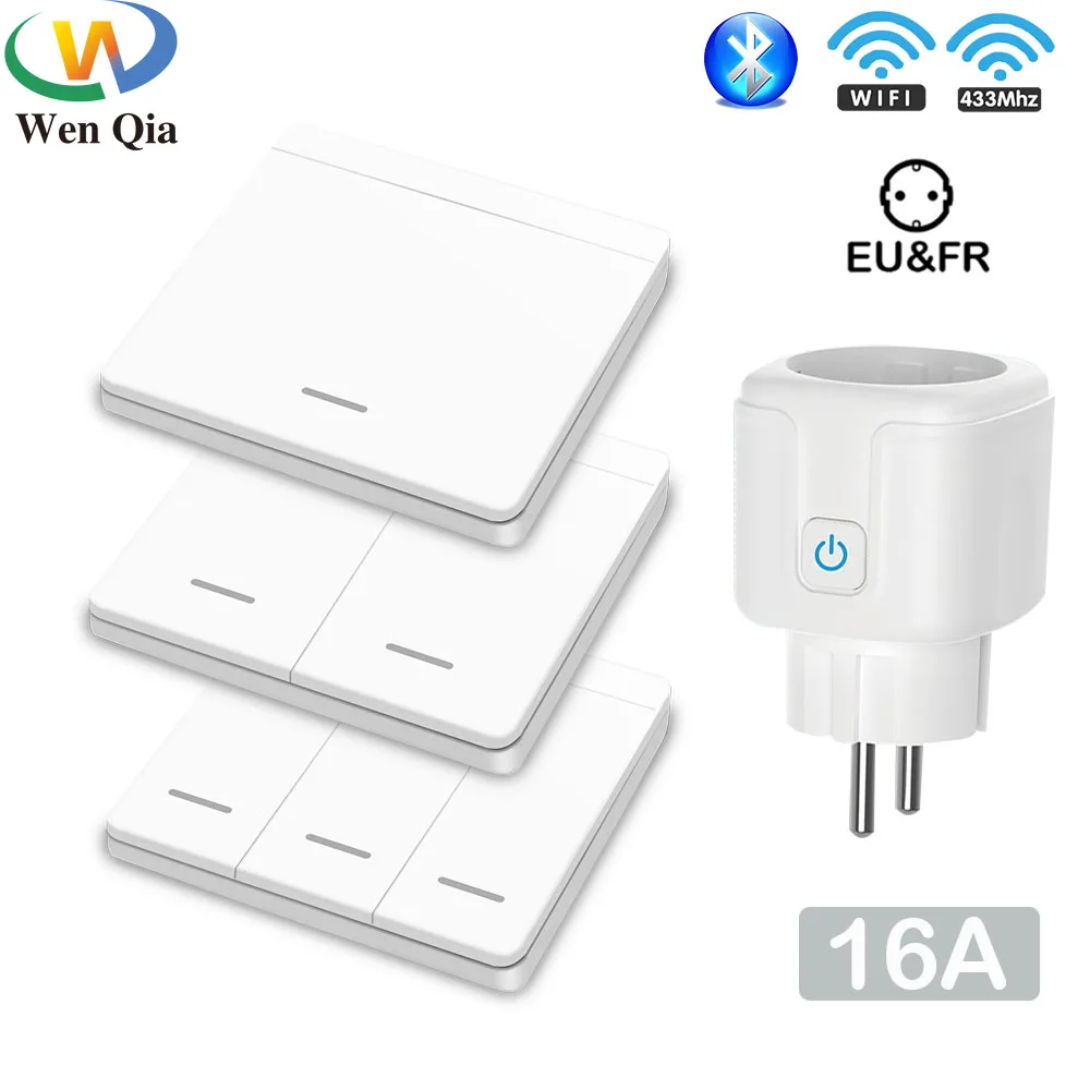 Tuya Smart Life RF 433Mhz Wireless Mini Smart Socket Switch 16A Electrical Outlet Remote EU Plug Voice Control Google Home Alexa
Tuya Smart Life RF 433Mhz Wireless Mini Smart Socket Switch 16A Electrical Outlet Remote EU Plug Voice Control Google Home Alexa