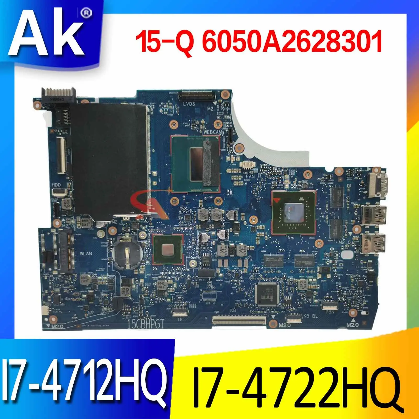 Материнская плата для ноутбука HP ENVY15 15-Q, материнская плата I7-4712HQ I7-4722HQ CPU GTX850M 6050A2628301, материнская плата
Материнская плата для ноутбука HP ENVY15 15-Q, материнская плата I7-4712HQ I7-4722HQ CPU GTX850M 6050A2628301, материнская плата