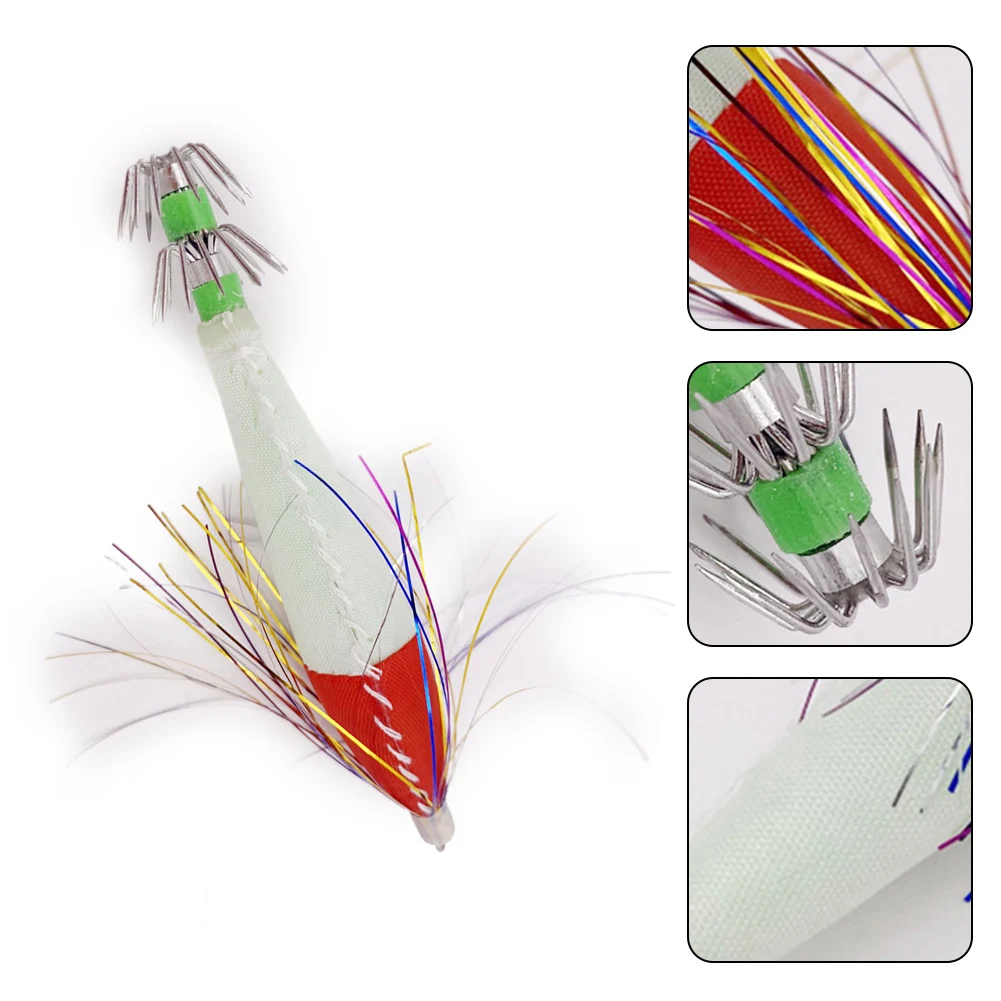 Fishing Bait Luminous Wooden Shrimp Squid Hook 6g/8cm Fake Bait Fish Hook Fishing Bait Jigging Lure Sea Fishing Lure Tackles
Fishing Bait Luminous Wooden Shrimp Squid Hook 6g/8cm Fake Bait Fish Hook Fishing Bait Jigging Lure Sea Fishing Lure Tackles