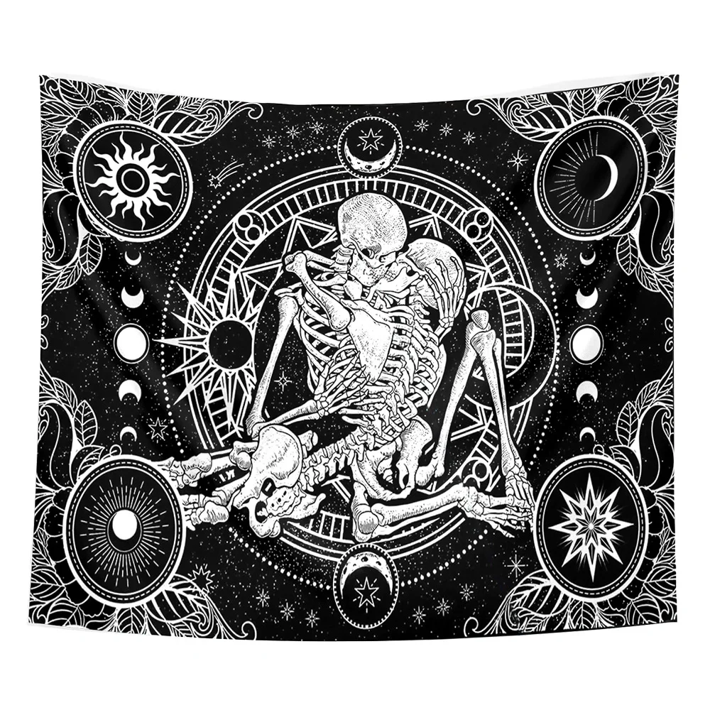 Skeleton Romantic Tapestry Black White Wall Hanging Decor Love Kiss Sun Moon Star Milky Way Tapries Aesthetic Room Decor 2023New
Skeleton Romantic Tapestry Black White Wall Hanging Decor Love Kiss Sun Moon Star Milky Way Tapries Aesthetic Room Decor 2023New