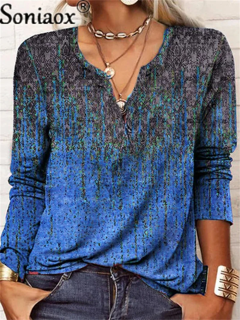 Fashion Botanical Print V Neck T-shirts Women Vintage Loose Long Sleeves Female Tops Tees Autumn And Winter Casual Lady Clothes
Fashion Botanical Print V Neck T-shirts Women Vintage Loose Long Sleeves Female Tops Tees Autumn And Winter Casual Lady Clothes