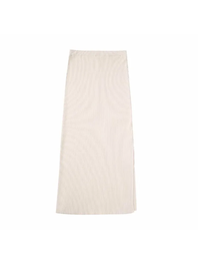 Women 2023 Spring New Fashion Rib Casual Knitting Midi Skirt Vintage High Waist Side Slit Female Skirts Mujer
Women 2023 Spring New Fashion Rib Casual Knitting Midi Skirt Vintage High Waist Side Slit Female Skirts Mujer
