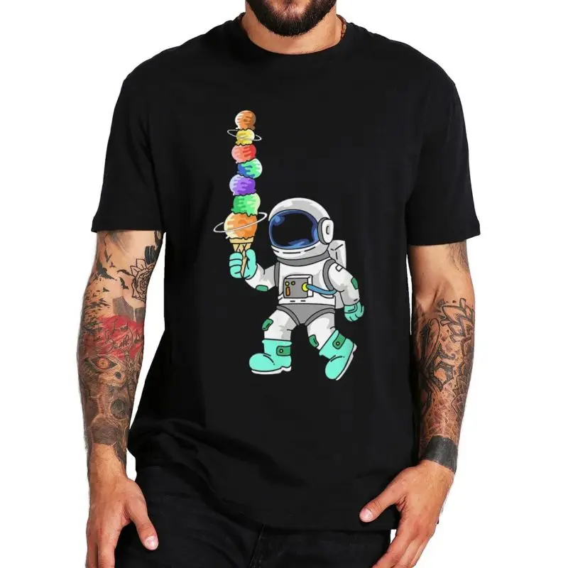 Men's T-shirt Cute Astronaut Print 100% Cotton Short Sleeve Tees Solid Color Summer Wear O-neck Large Size Streetwear Shirt
Men's T-shirt Cute Astronaut Print 100% Cotton Short Sleeve Tees Solid Color Summer Wear O-neck Large Size Streetwear Shirt